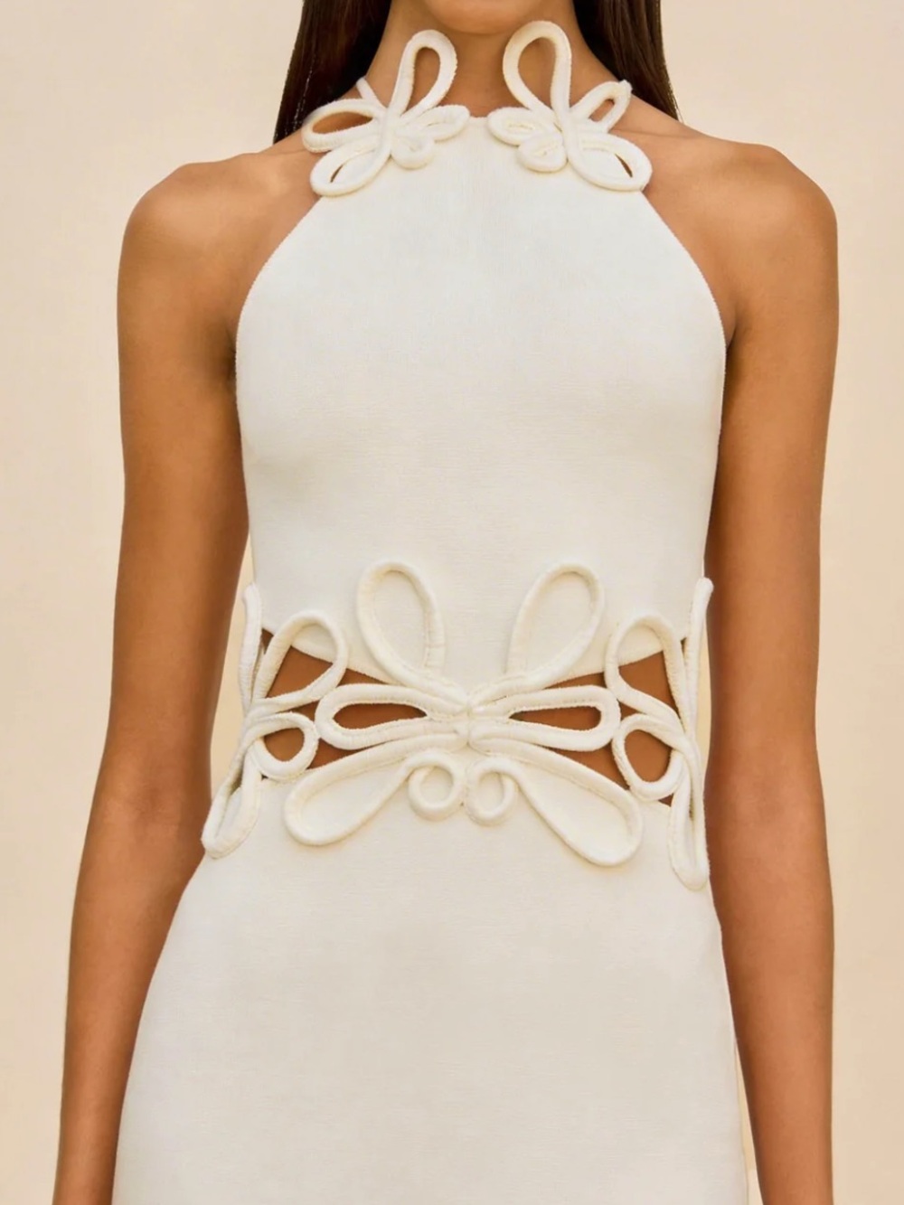Cult Gaia Jena Knit Dress in White - Picture 3 of 10